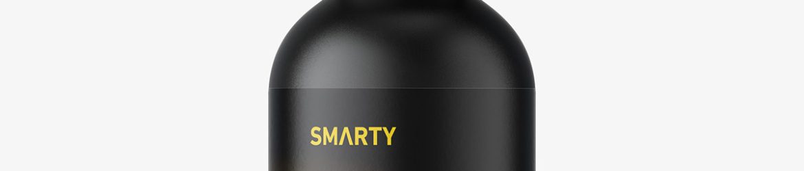 Matt bottle with dropper mockup