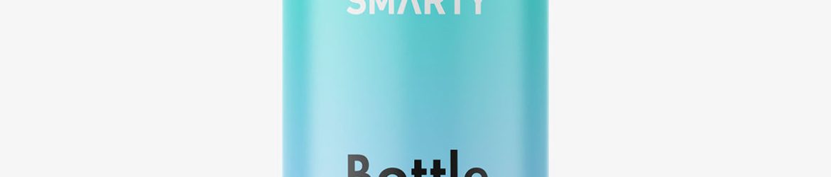 Matt bottle with flip top lid mockup