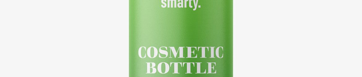 Matt bottle with flip top mockup / 30ml