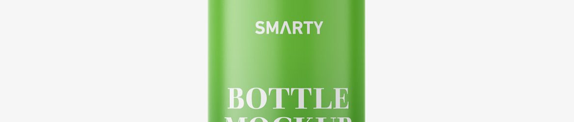 Matt bottle with pump dispenser mockup