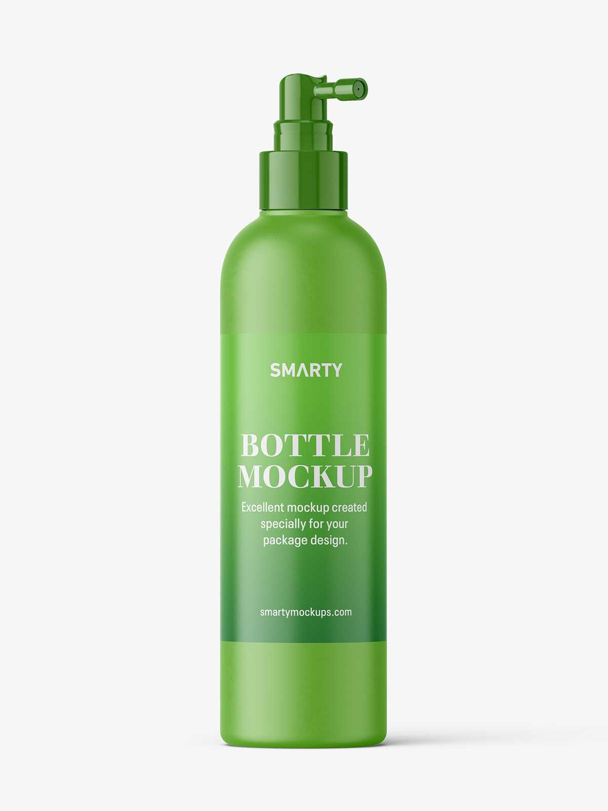 Matt bottle with pump dispenser mockup