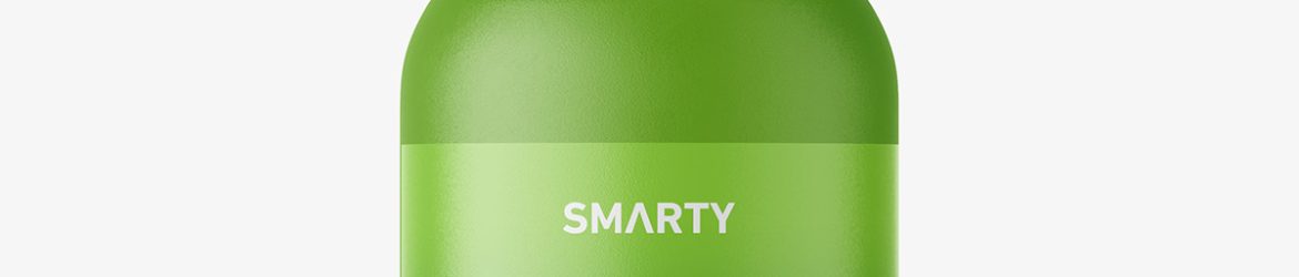 Matt bottle with pump mockup / 100 ml