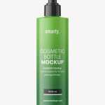 Matt bottle with pump mockup / 200 ml