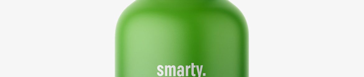 Matt bottle with pump mockup