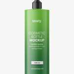 Matt bottle with pump mockup / 500 ml
