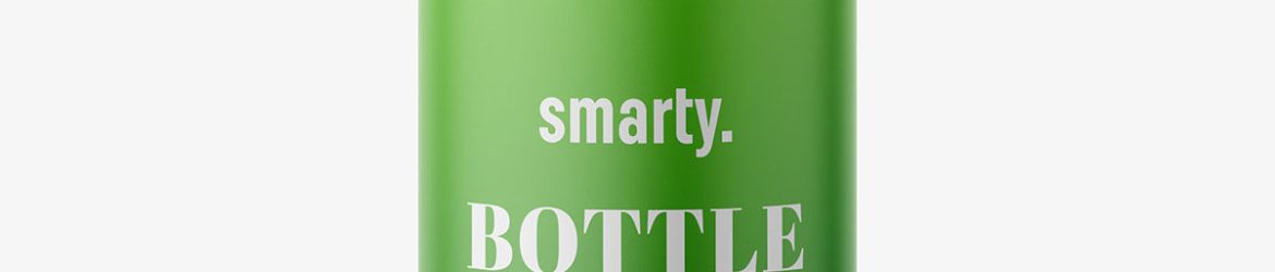 Matt bottle with push spray mockup