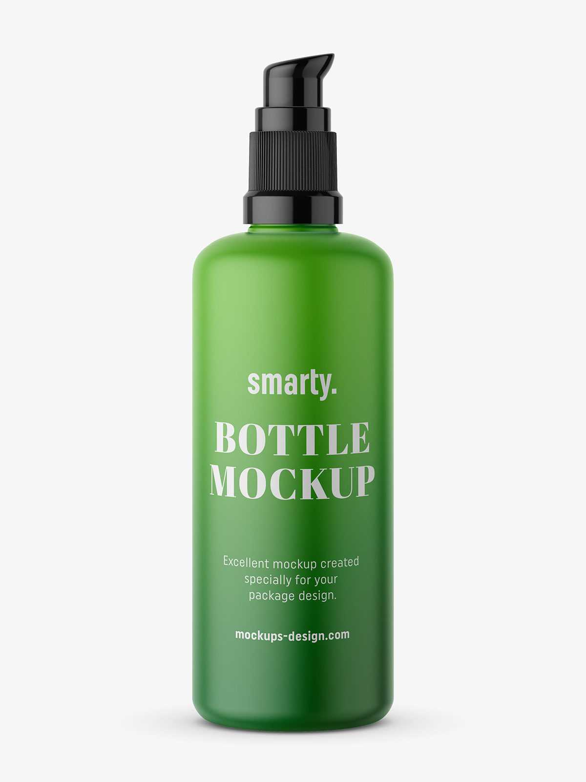 Matt bottle with push spray mockup