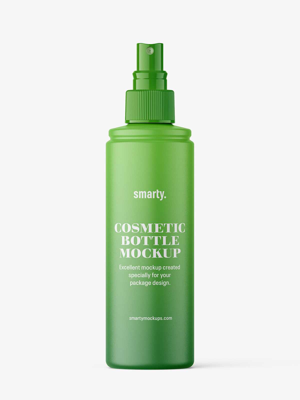 Matt bottle with spray cap mockup