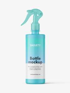 Matt bottle with trigger spray mockup