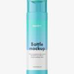 Matt bottle with wide flip top cap mockup