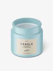Matt candle mockup