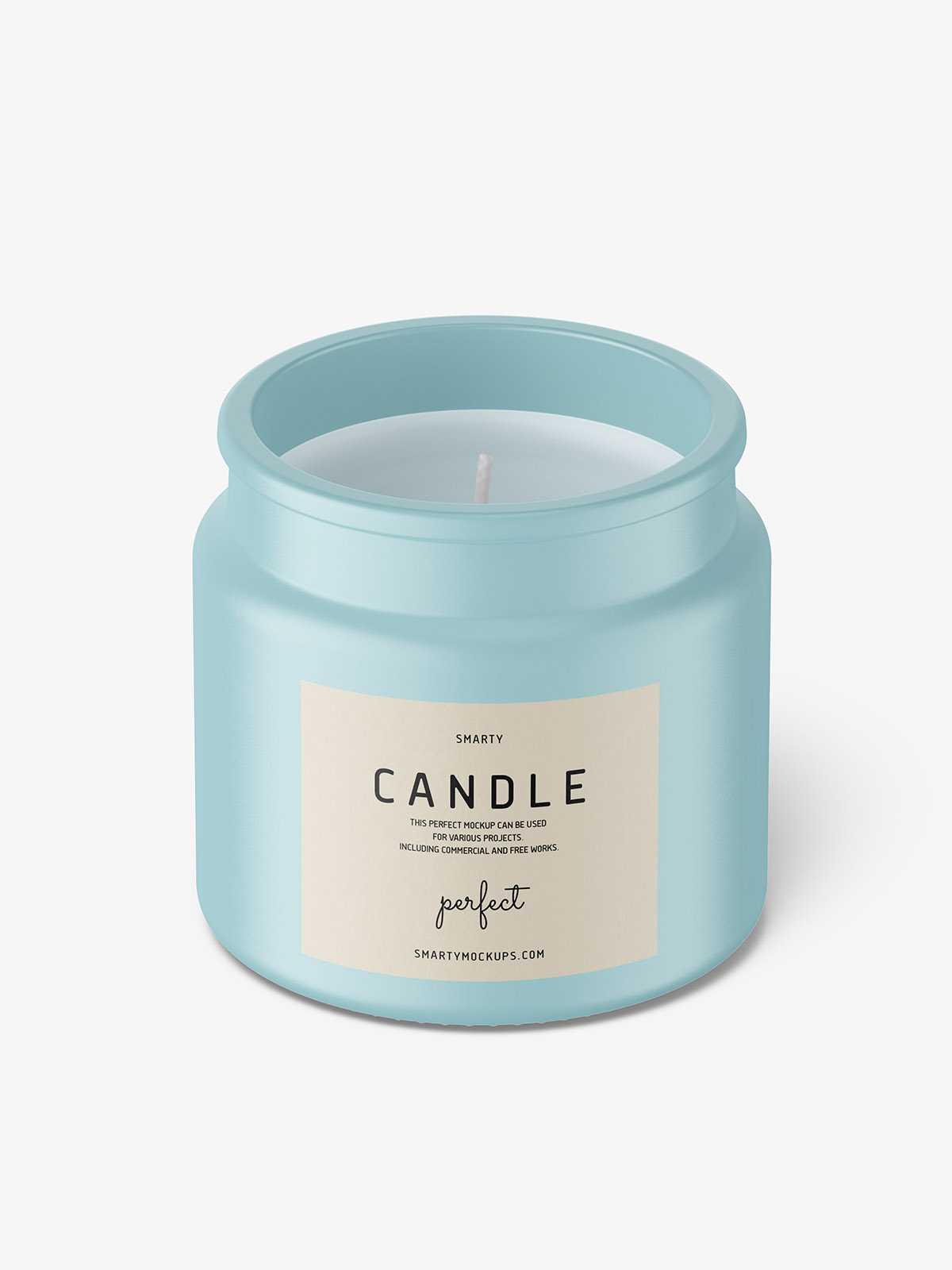 Matt candle mockup