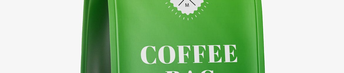 Matt coffee bag mockup Matt coffee bag mockup