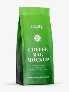 Matt coffee bag mockup
