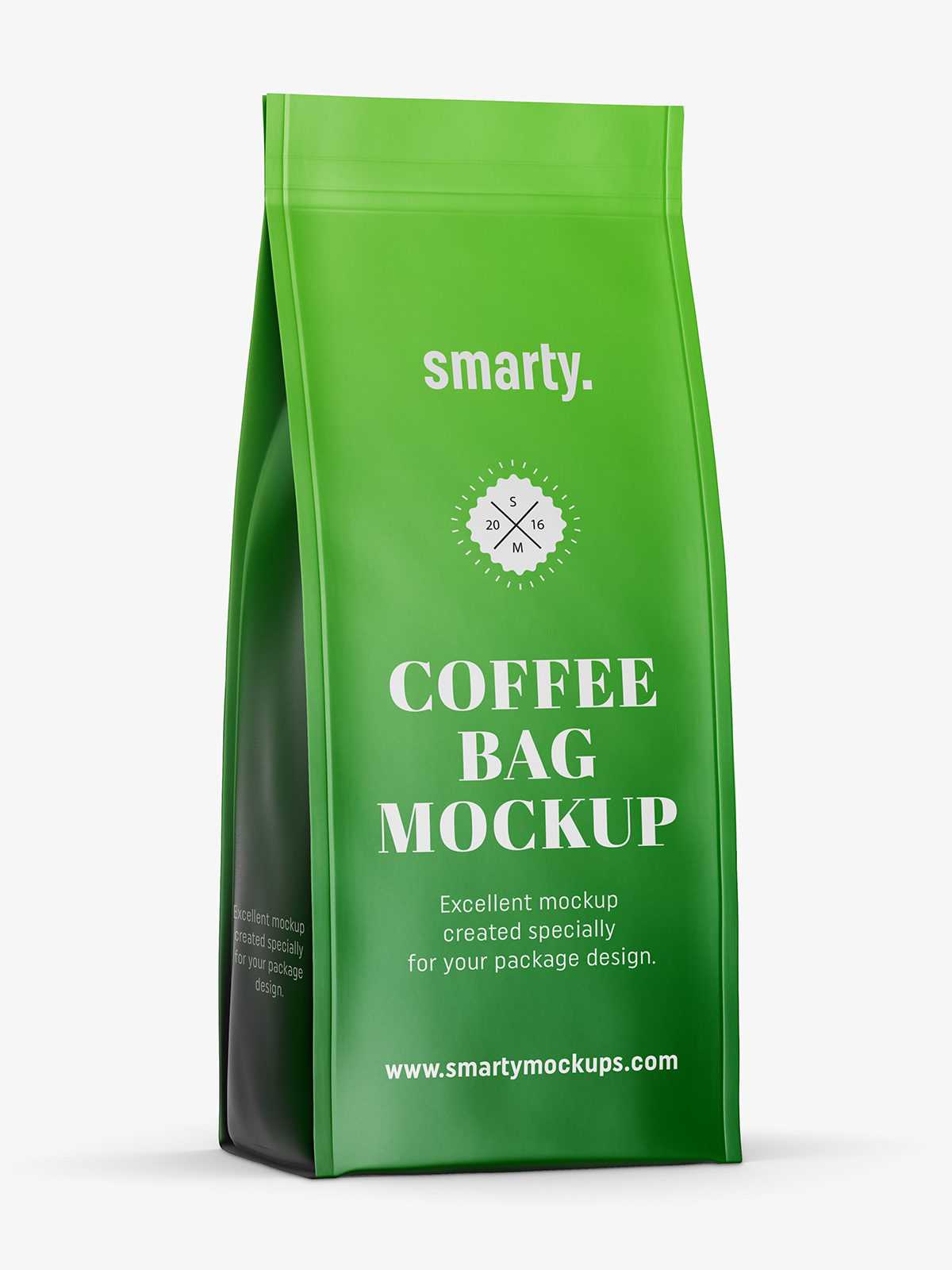 Matt coffee bag mockup