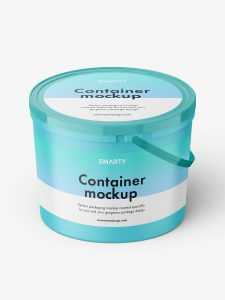 Matt container mockup