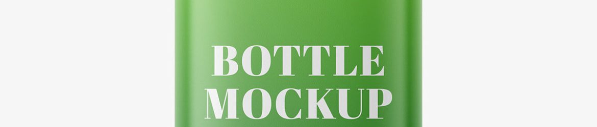 Matt cosmetic bottle mockup