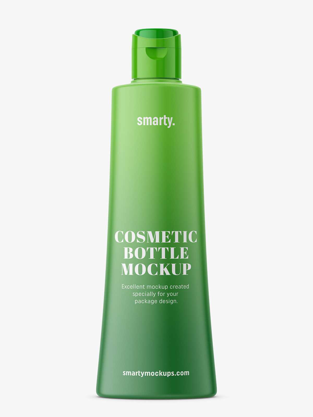 Matt cosmetic bottle mockup
