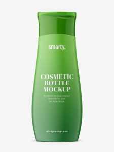 Matt cosmetic bottle mockup