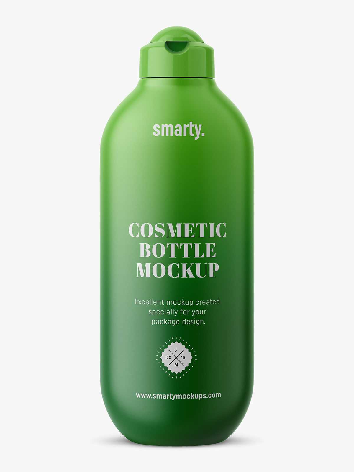 Matt cosmetic bottle mockup