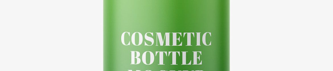 Matt cosmetic bottle mockup
