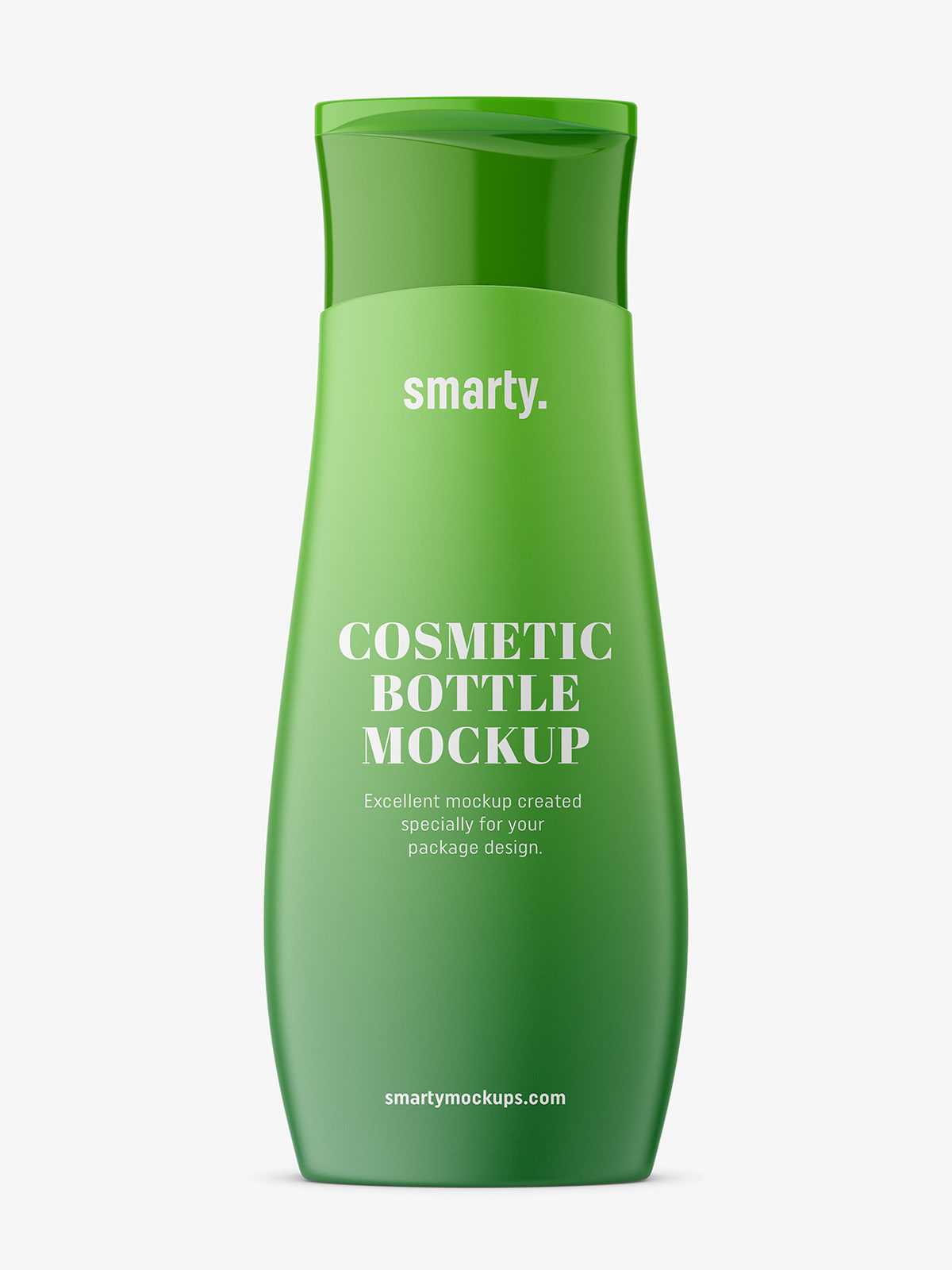 Matt cosmetic bottle mockup
