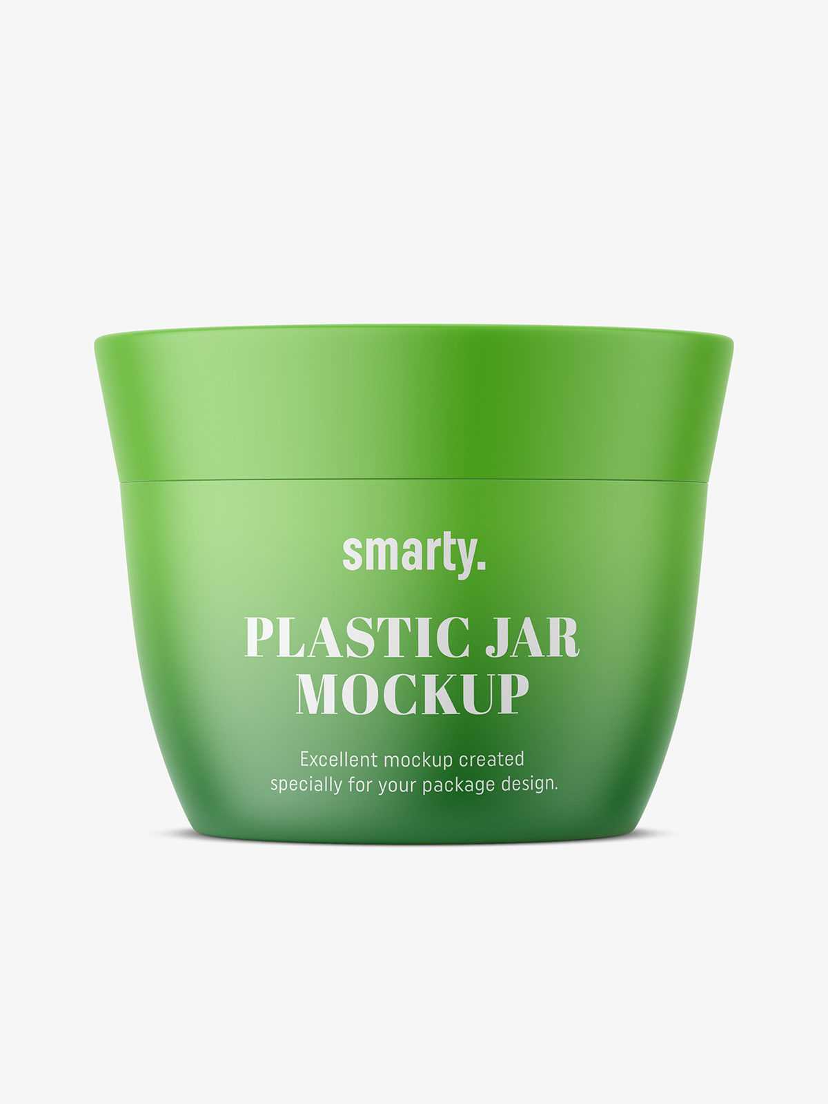 Matt cosmetic jar mockup