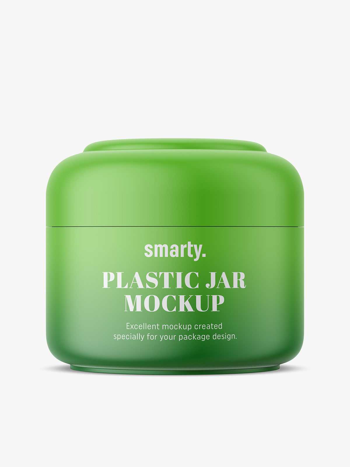 Matt cosmetic jar mockup