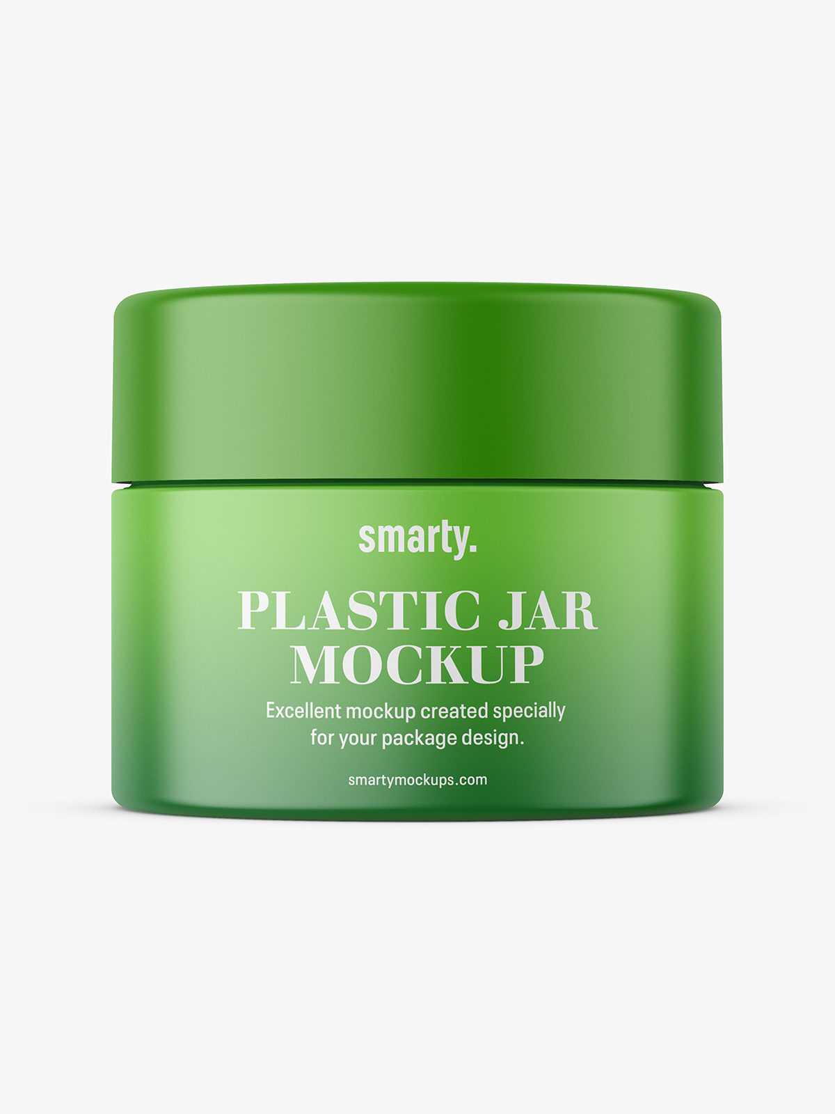 Matt cosmetic jar mockup