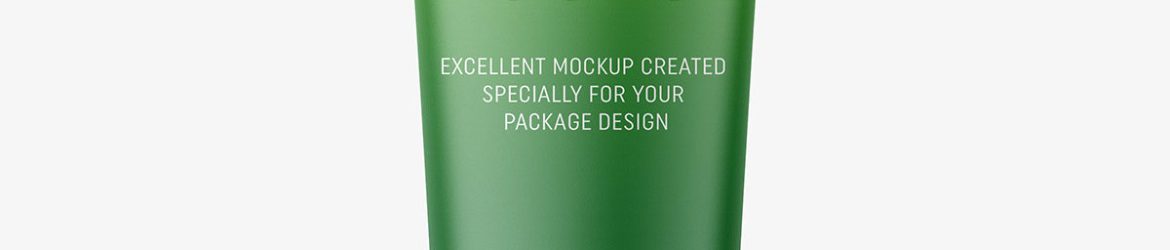 Matt cosmetic tube mockup