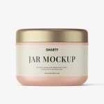 Matt cream jar mockup - Free PSD Download Matt cream jar mockup