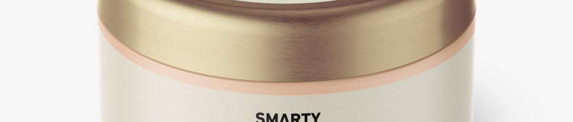 Matt cream jar mockup / top view Matt cream jar mockup / top view