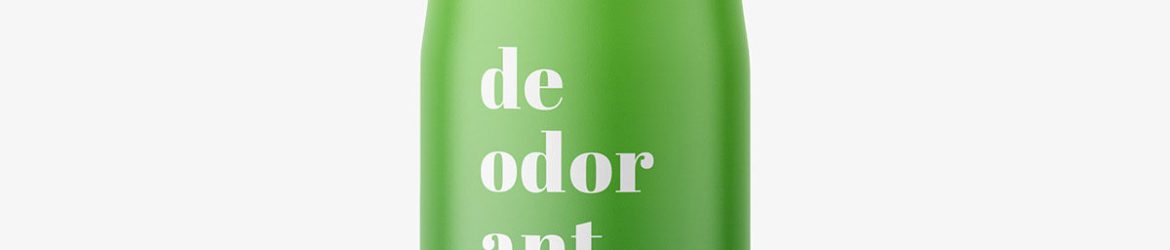 Matt deodorant spray mockup