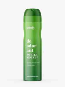 Matt deodorant spray mockup
