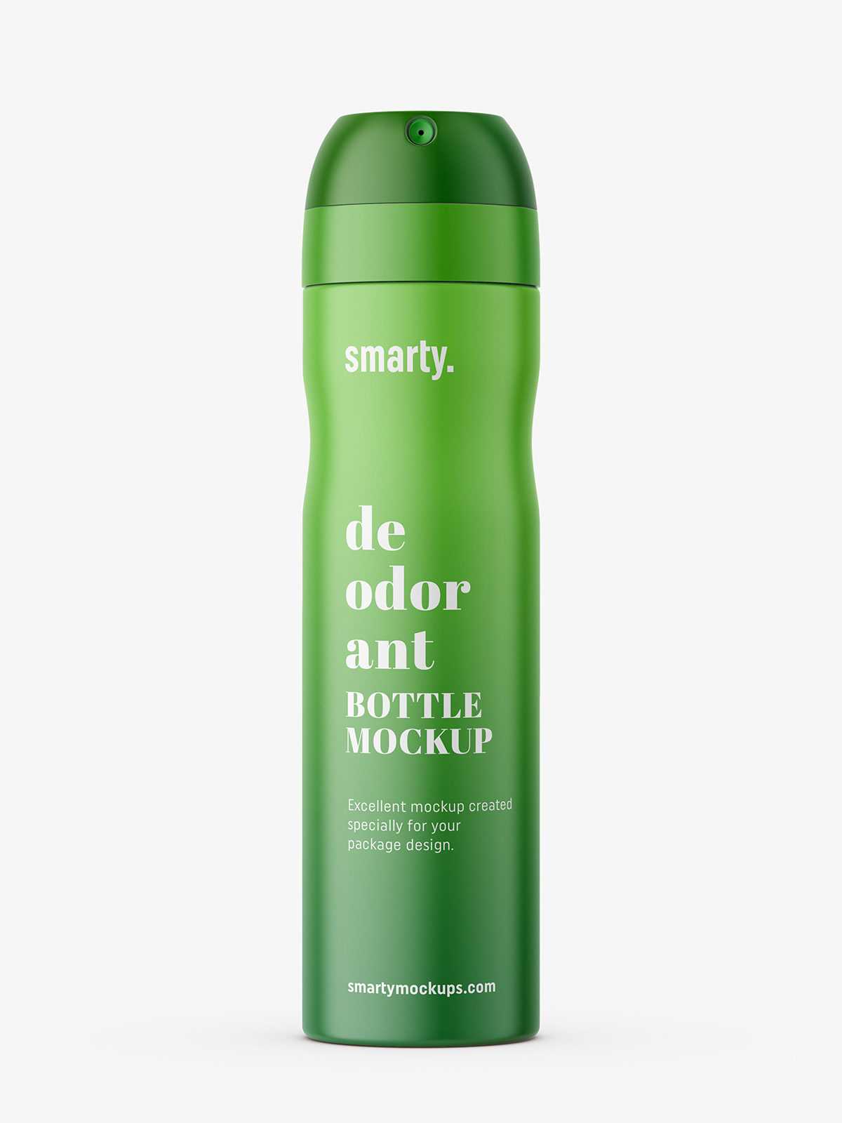 Matt deodorant spray mockup