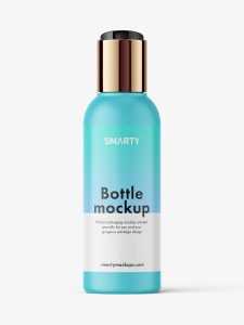 Matt disc top bottle mockup