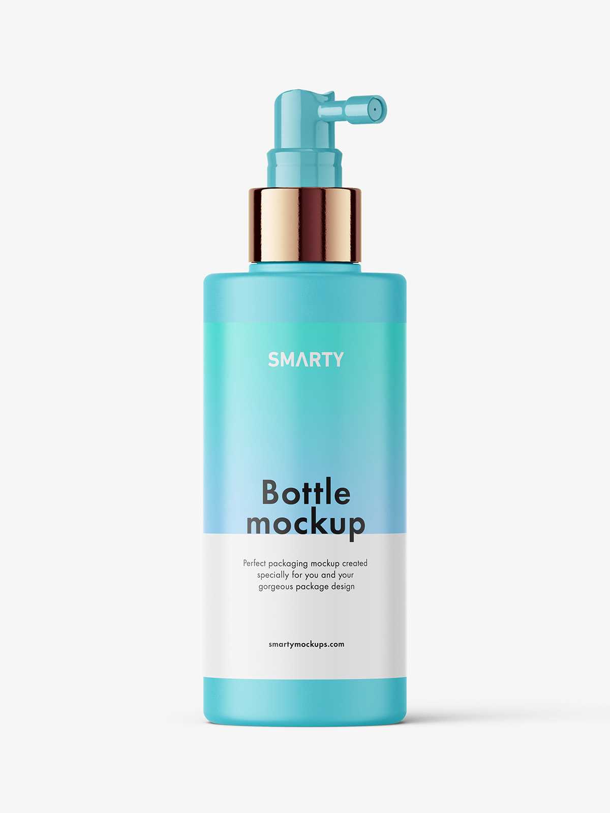 Matt dispenser bottle mockup