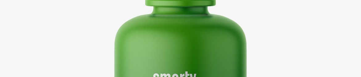 Matt dropper bottle mockup
