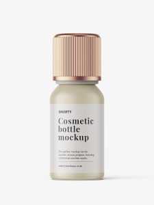 Matt essential oil bottle mockup