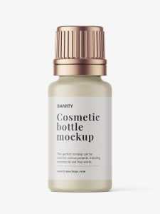 Matt essential oil bottle mockup