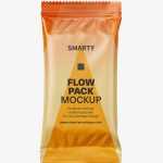 Matt flow pack mockup