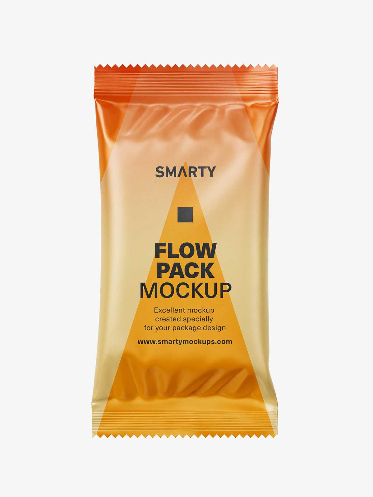 Matt flow pack mockup