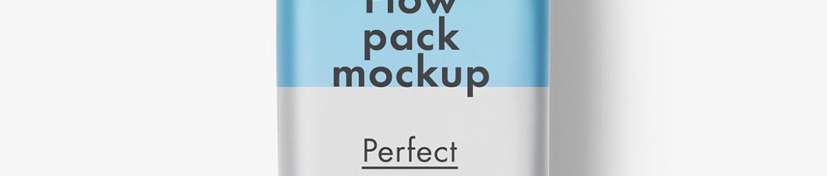 Matt flowpack mockup Matt flowpack mockup