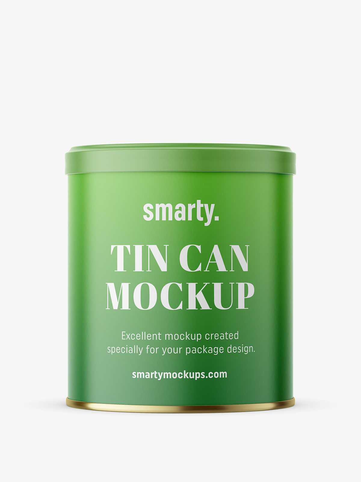 Matt food can mockup