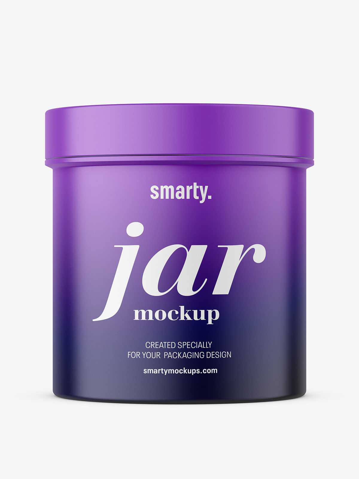 Matt glossy jar mockup