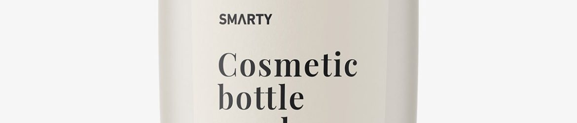 Matt lotion bottle mockup