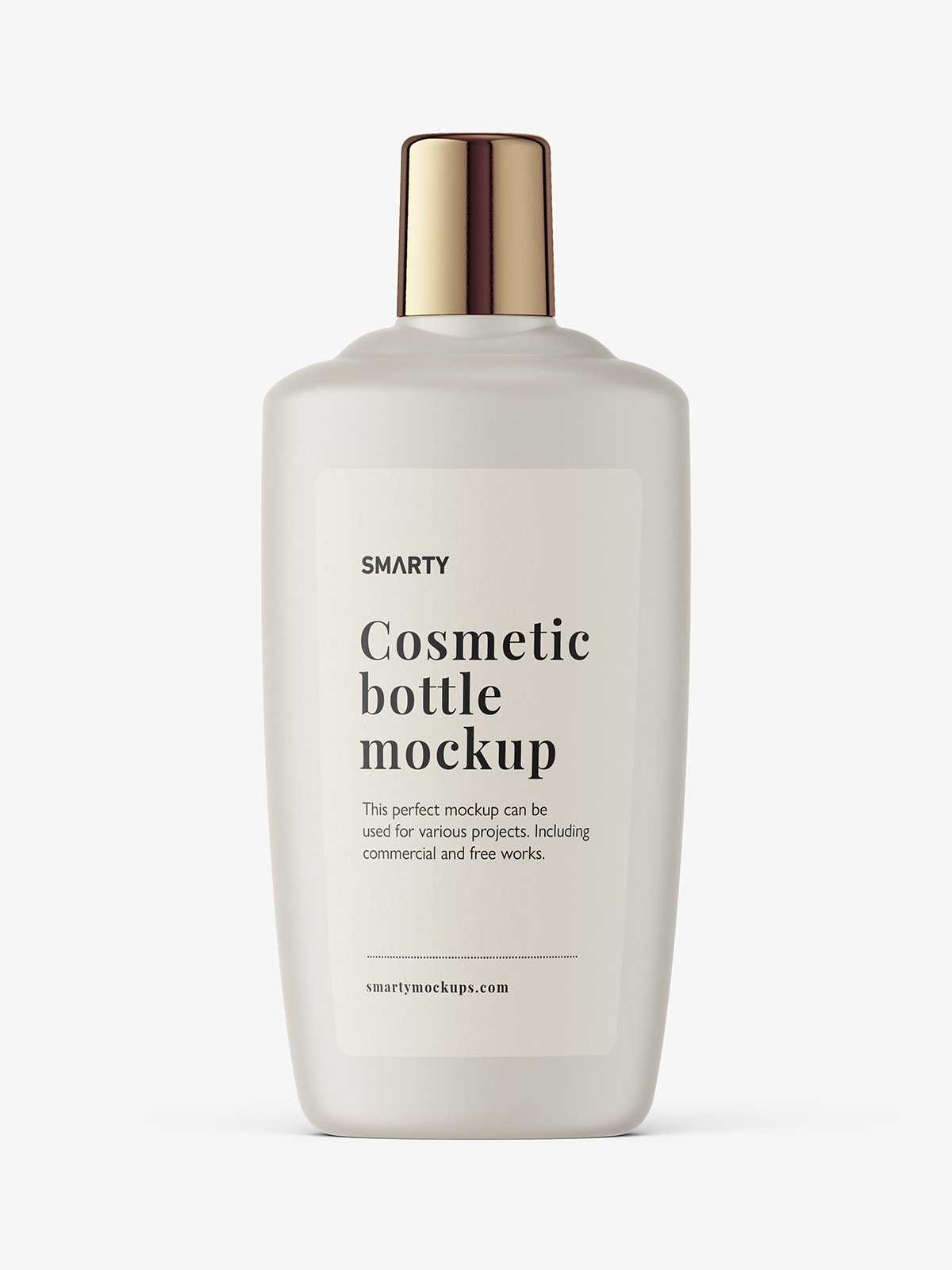 Matt lotion bottle mockup