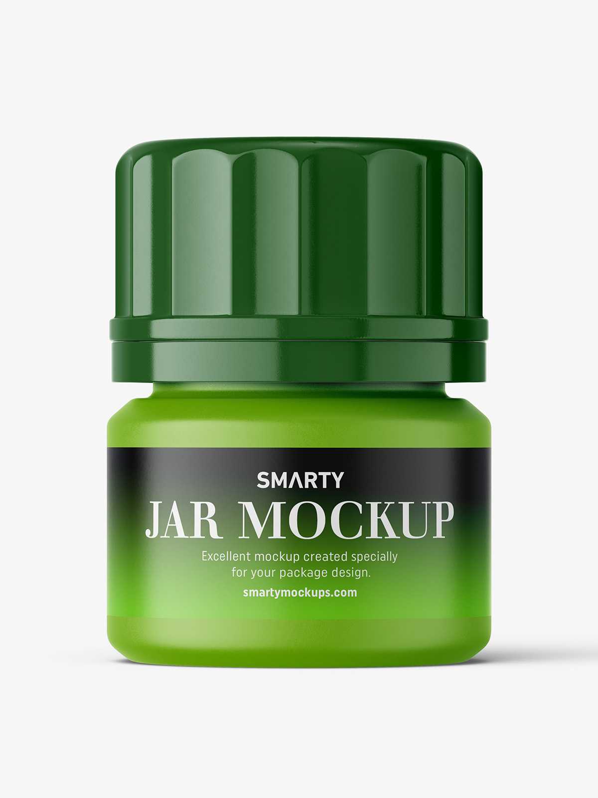 Matt pill bottle / jar mockup