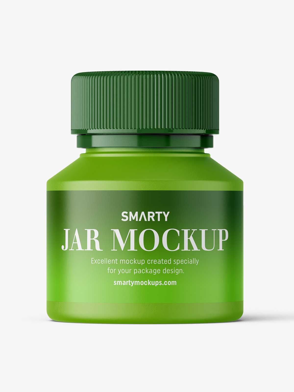 Matt pill jar mockup