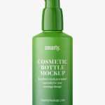 Matt plastic airless bottle mockup